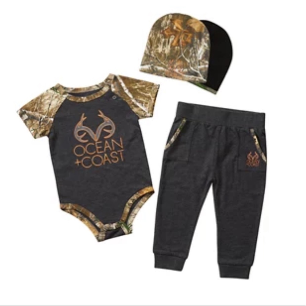 COPY - New Realtree 3-6 month baby boy Ocean + Coast set